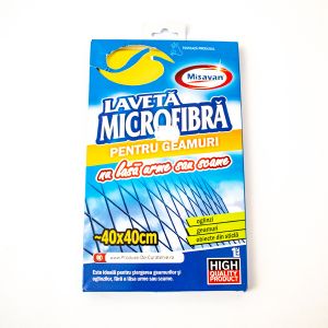 Laveta microfibra pentru geamuri Mis  40x40 cm