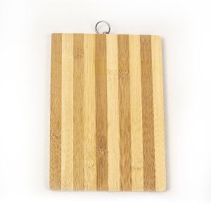 Planseta - Taietor lemn bambus cu agatatoare inox 30x20 cm